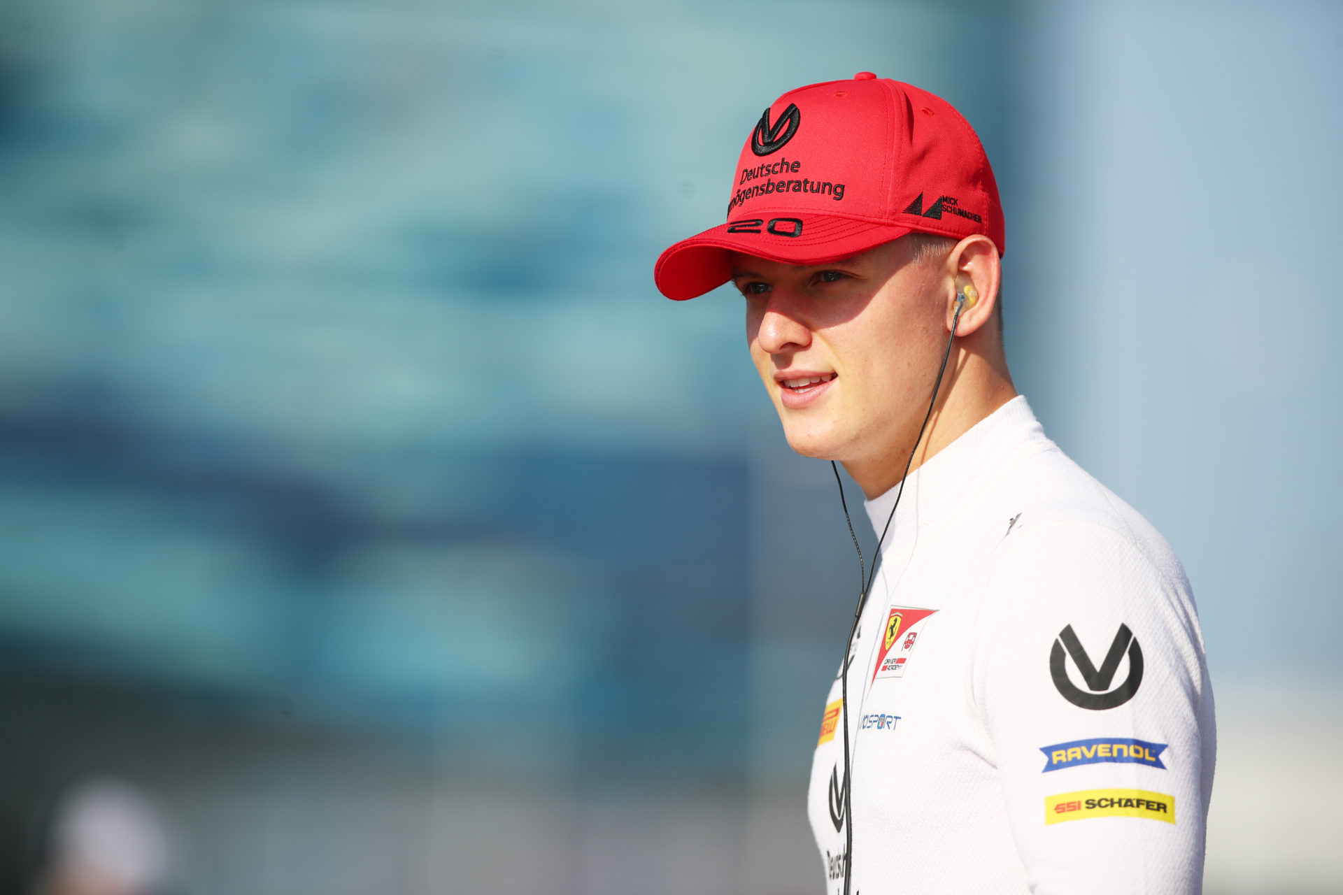 Mick Schumacher prepares for practice ahead of the Formula 2 Championship at Sochi Autodrom