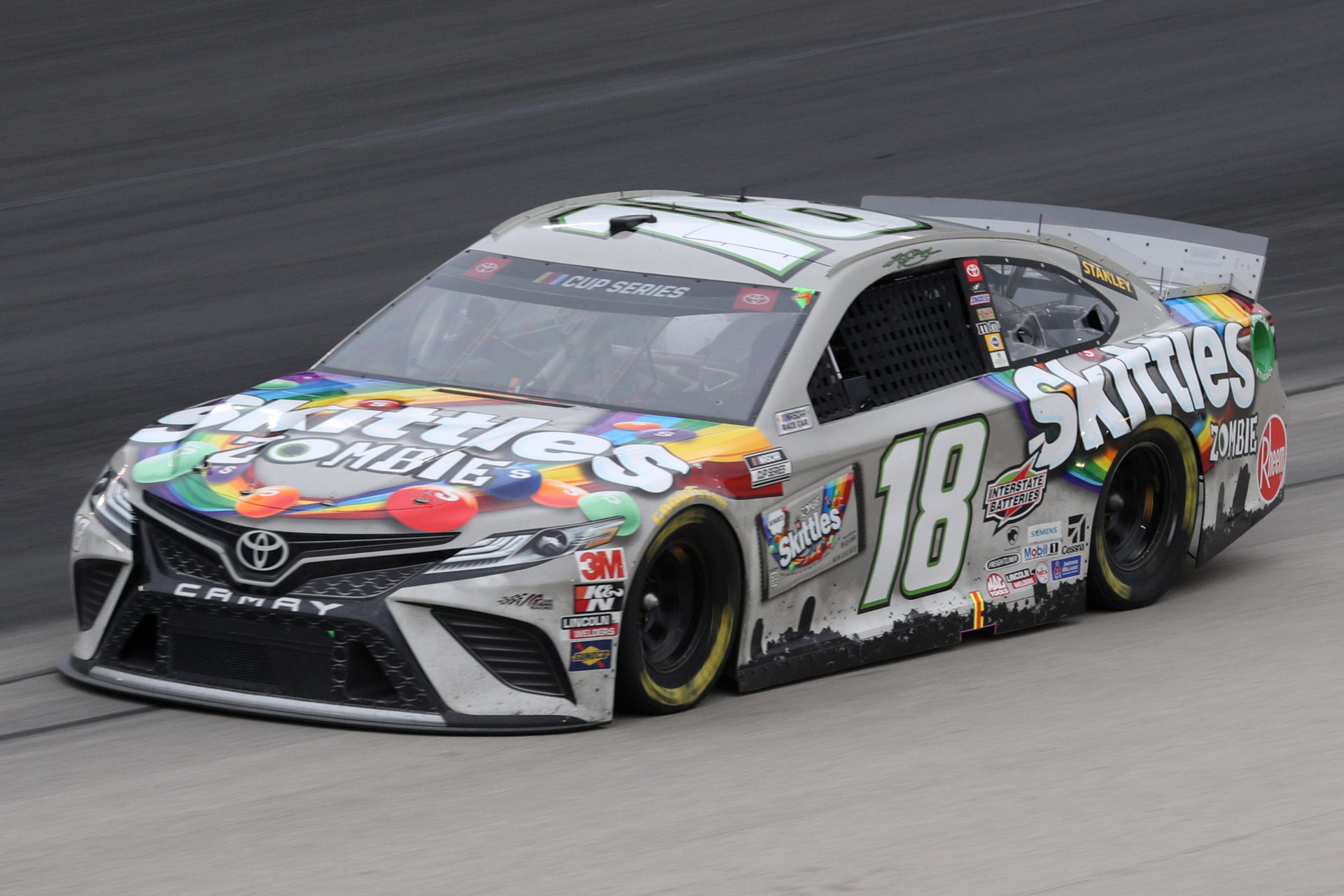Kyle Busch during a NASCAR Cup Series race at Texas Motor Speedway