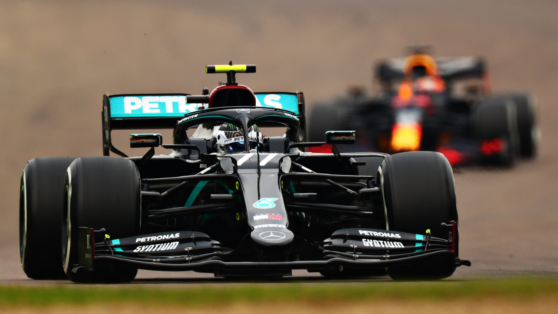 Mercedes car of Valtteri Bottas during the Imola Grand Prix