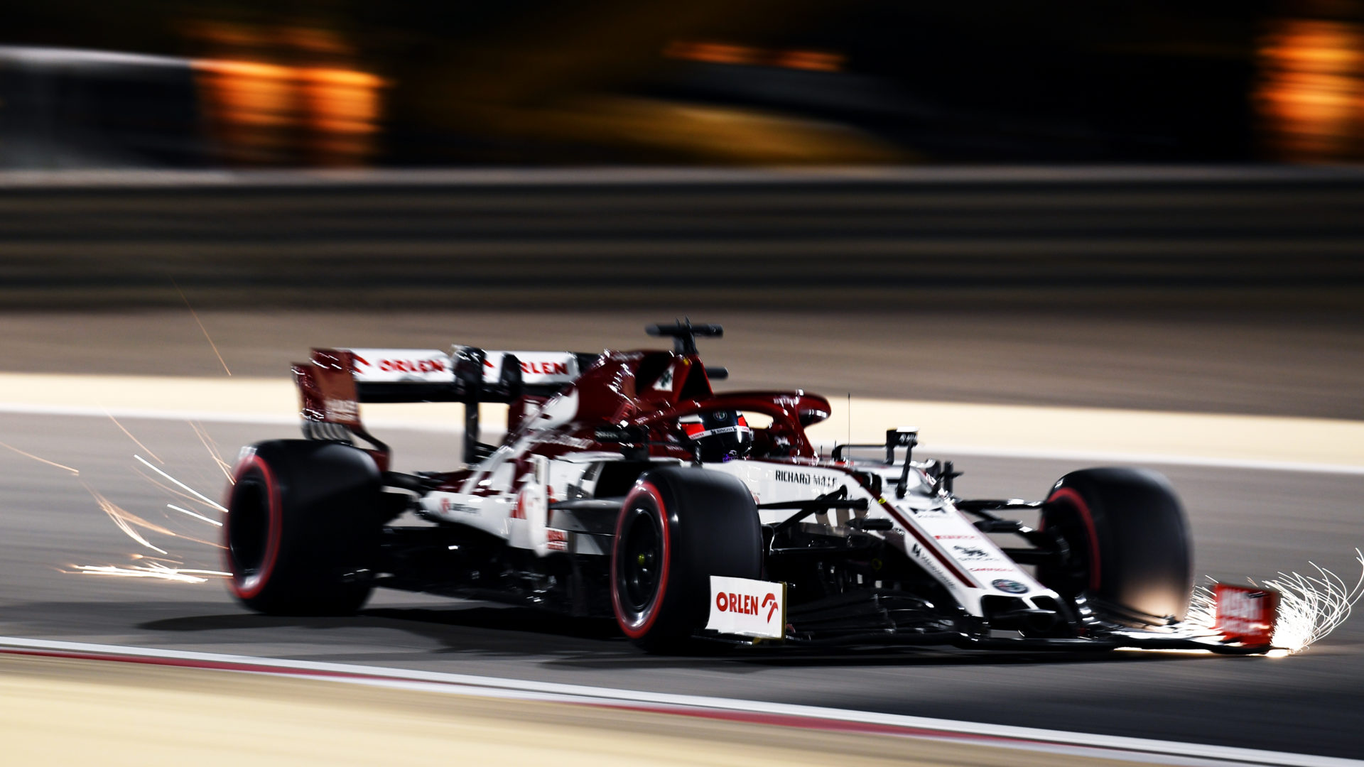 Kimi Raikkonen during the Sakhir GP Practice