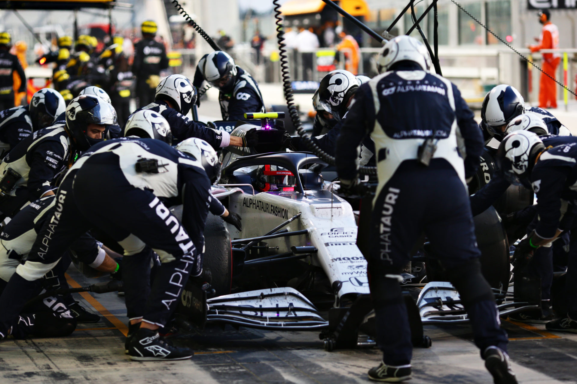 AlphaTauri during the Abu Dhabi Grand Prix