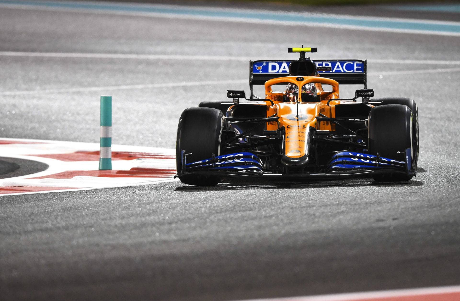 Lando Norris driving the MCL35