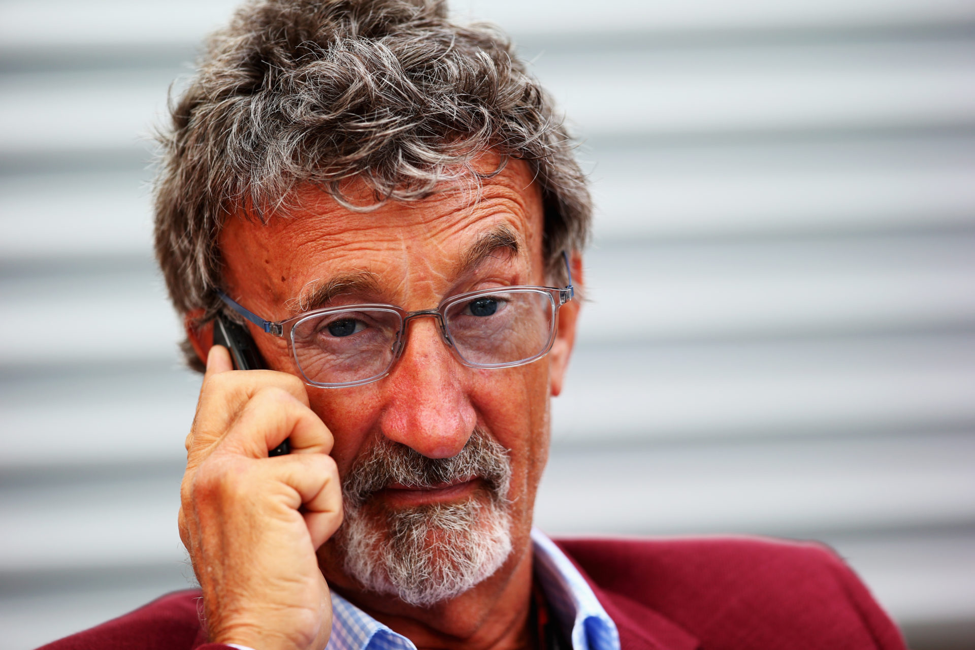 Former Jordan GP boss Eddie Jordan on a call