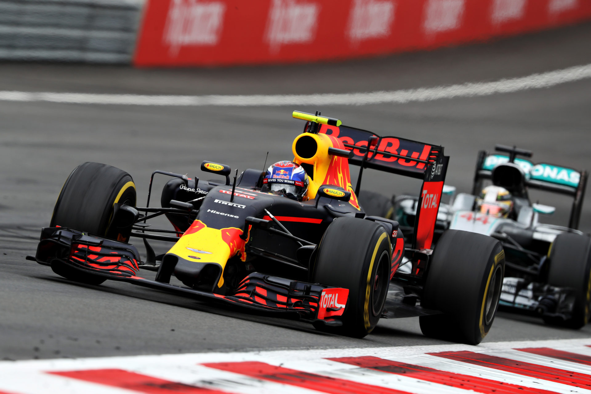 Max Verstappen of Red Bull in action in Austria