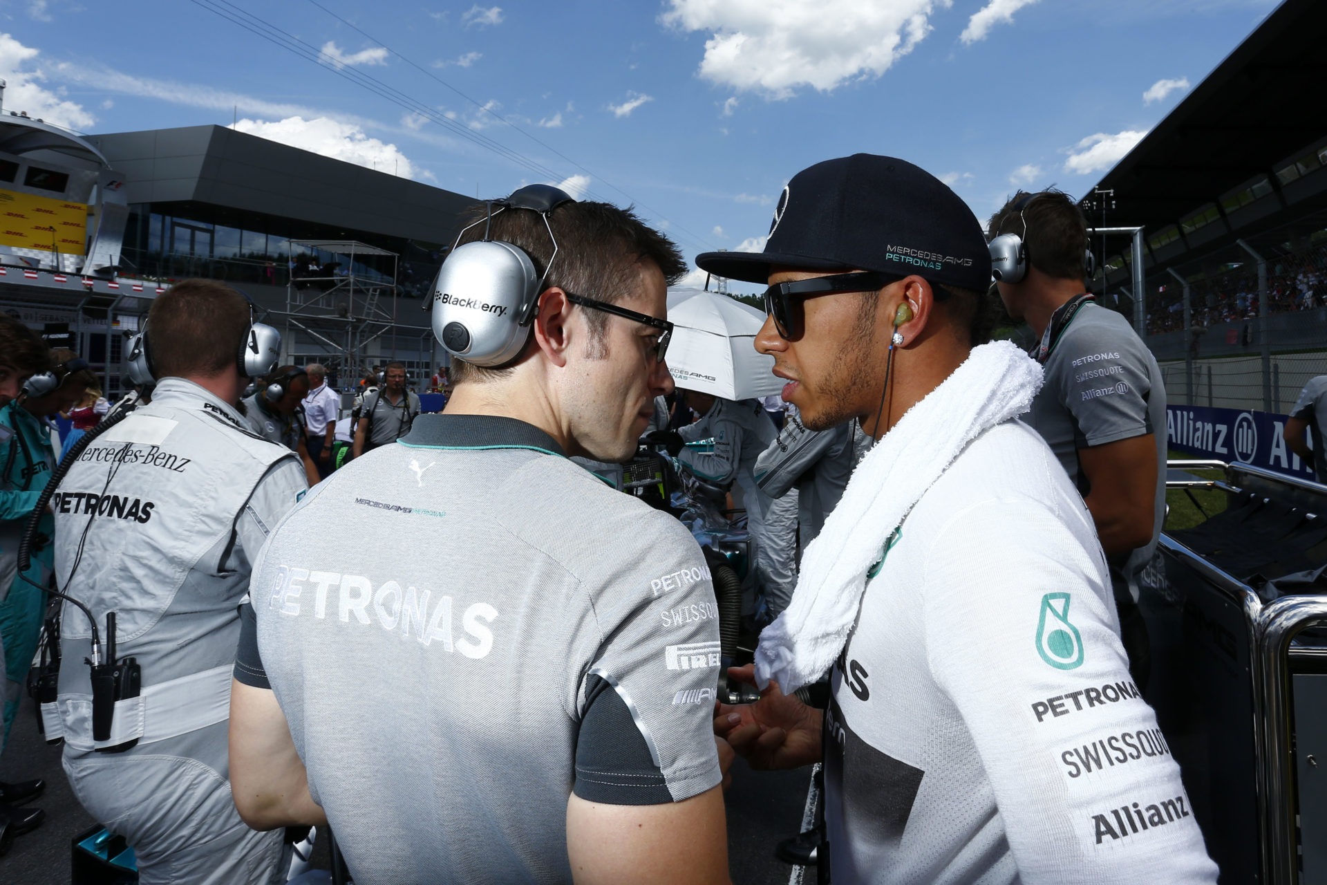 Lewis Hamilton prior to the Austrian GP