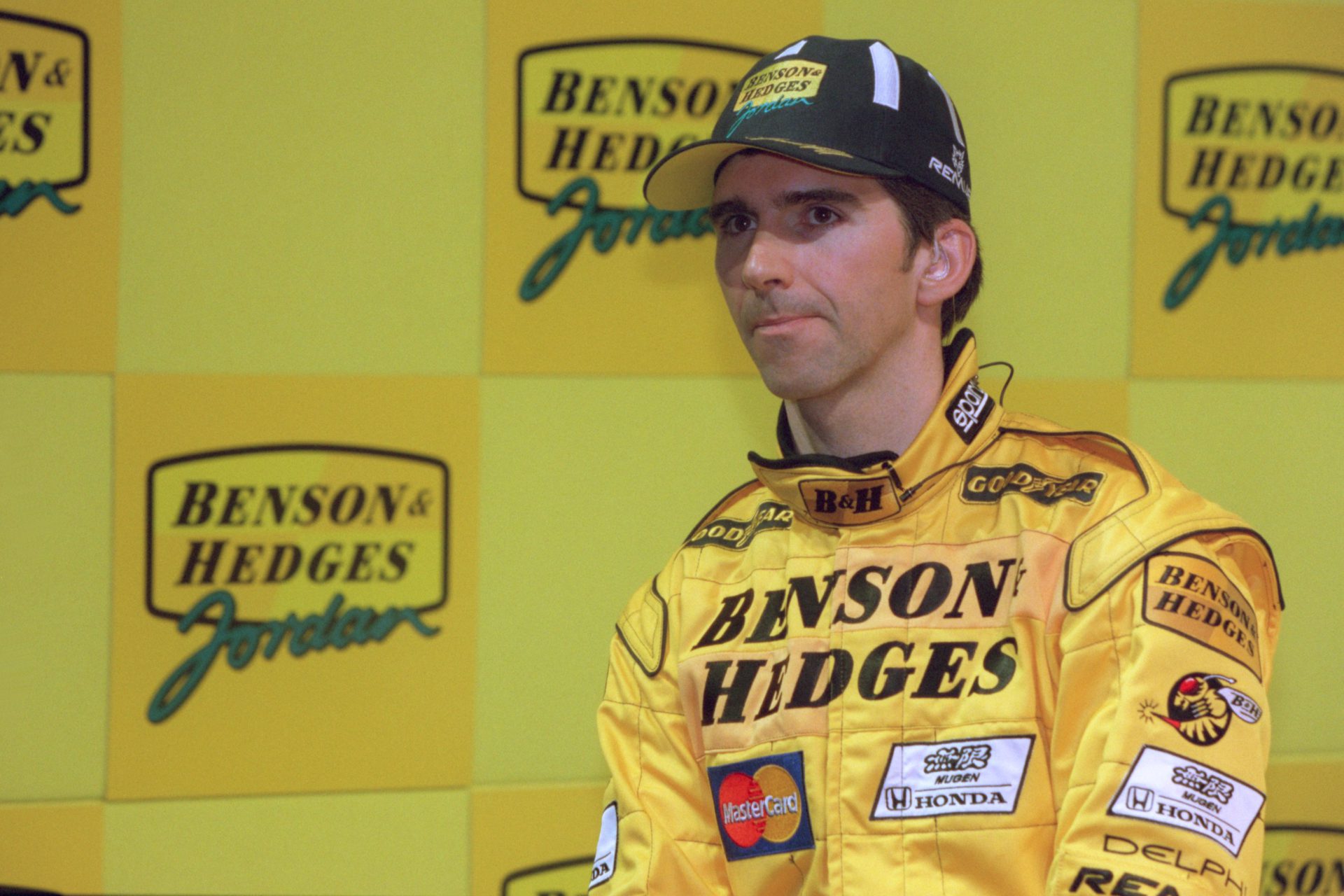 Damon Hill during his days as a Jordan F1 driver