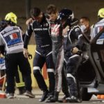 Amazing Canal Plus animation details Grosjean Bahrain crash