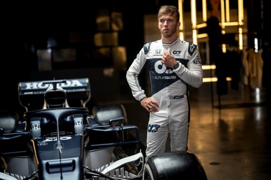 Pierre Gasly of France seen during the Suderia AlphaTauri AT02 Livery Reveal 2021 - Fashion meets Formula 1 in Salzburg, Austria on February 15, 2021. // Joerg Mitter / Red Bull Content Pool // SI202102180144 // Usage for editorial use only //