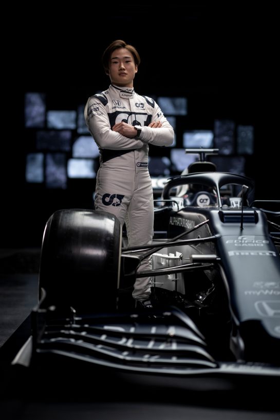 Yuki Tsunoda of Japan seen during the Suderia AlphaTauri AT02 Livery Reveal 2021 - Fashion meets Formula 1 in Salzburg, Austria on February 15, 2021. // Joerg Mitter / Red Bull Content Pool // SI202102180146 // Usage for editorial use only //