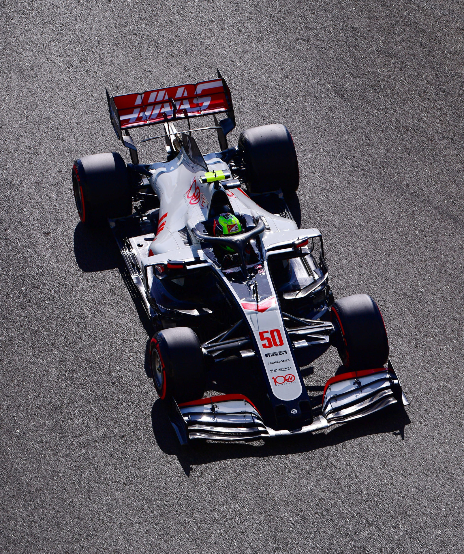Mick Schumacher during free practise of the Abu Dhabi Grand Prix