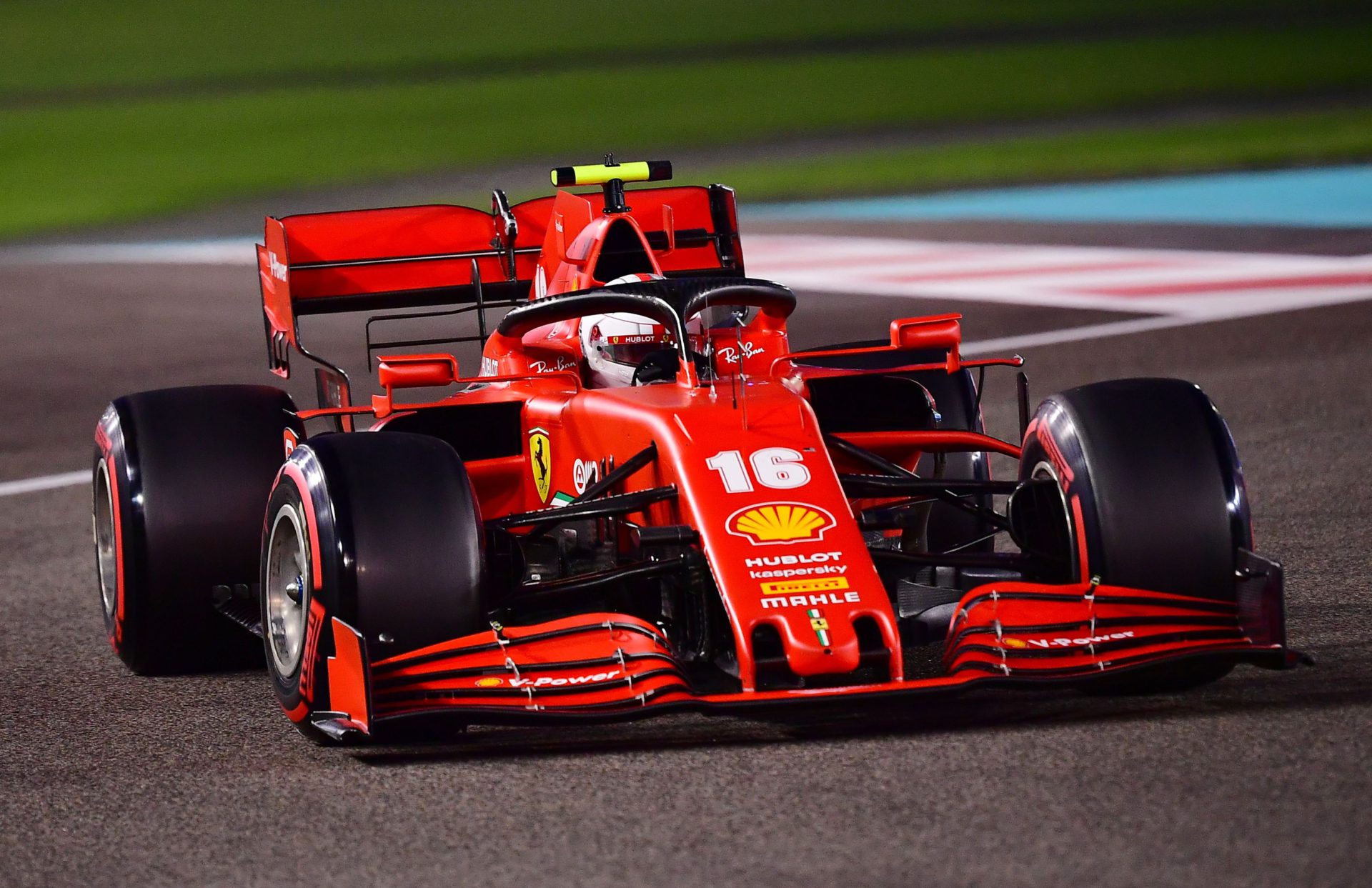Ferrari driver Charles Leclerc during the Abu Dhabi GP practice