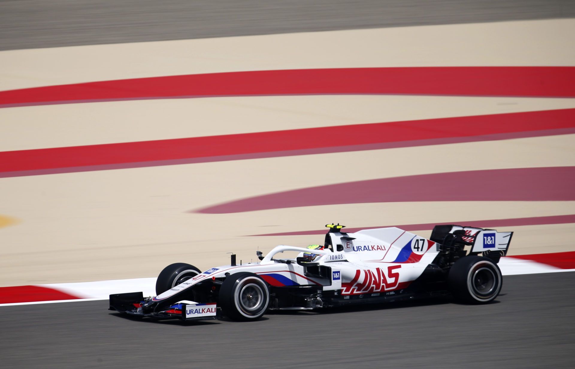 Mick Schumacher of Haas is pre-season testing