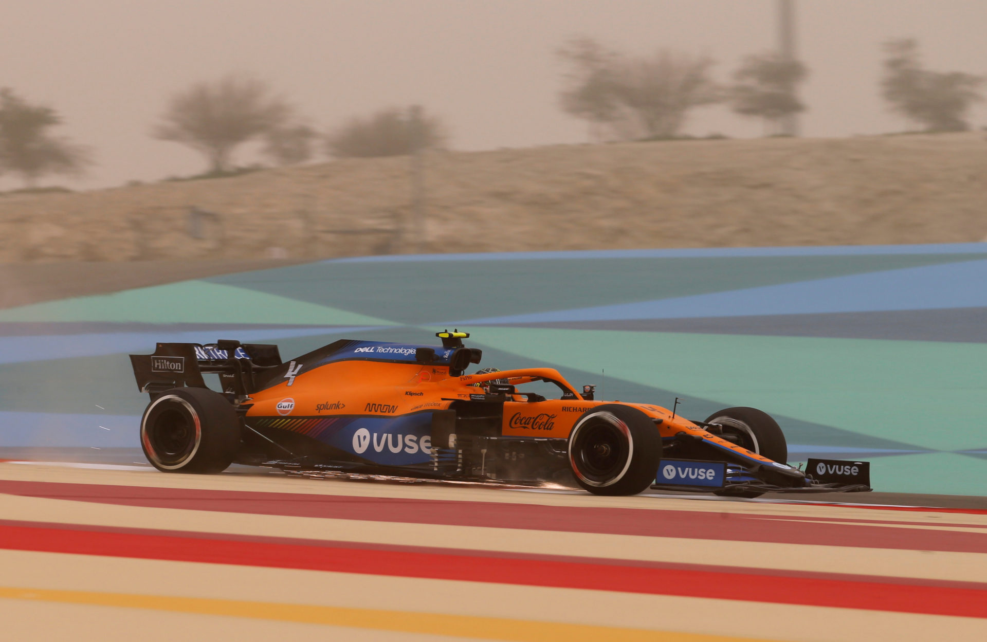 Lando Norris during the F1 pre season testing 2021