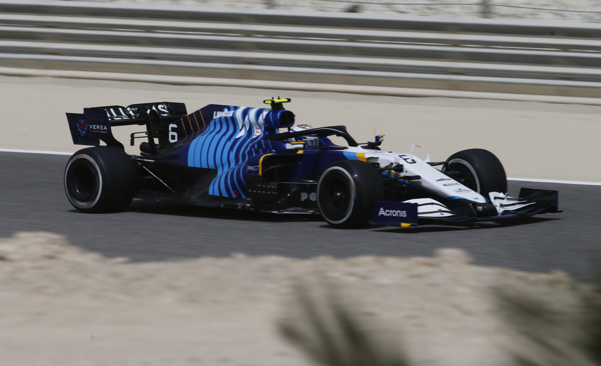 Nicholas Latifi in action during the Bahrain tests