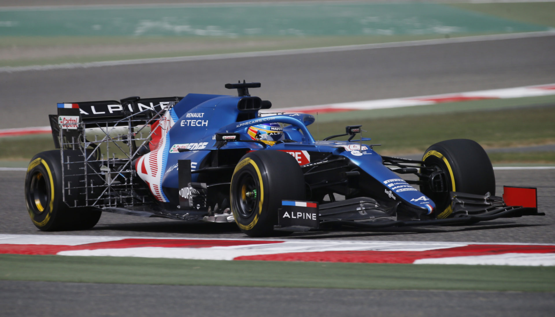 Fernando Alonso during preseason testing at the Bahrain International Circuit