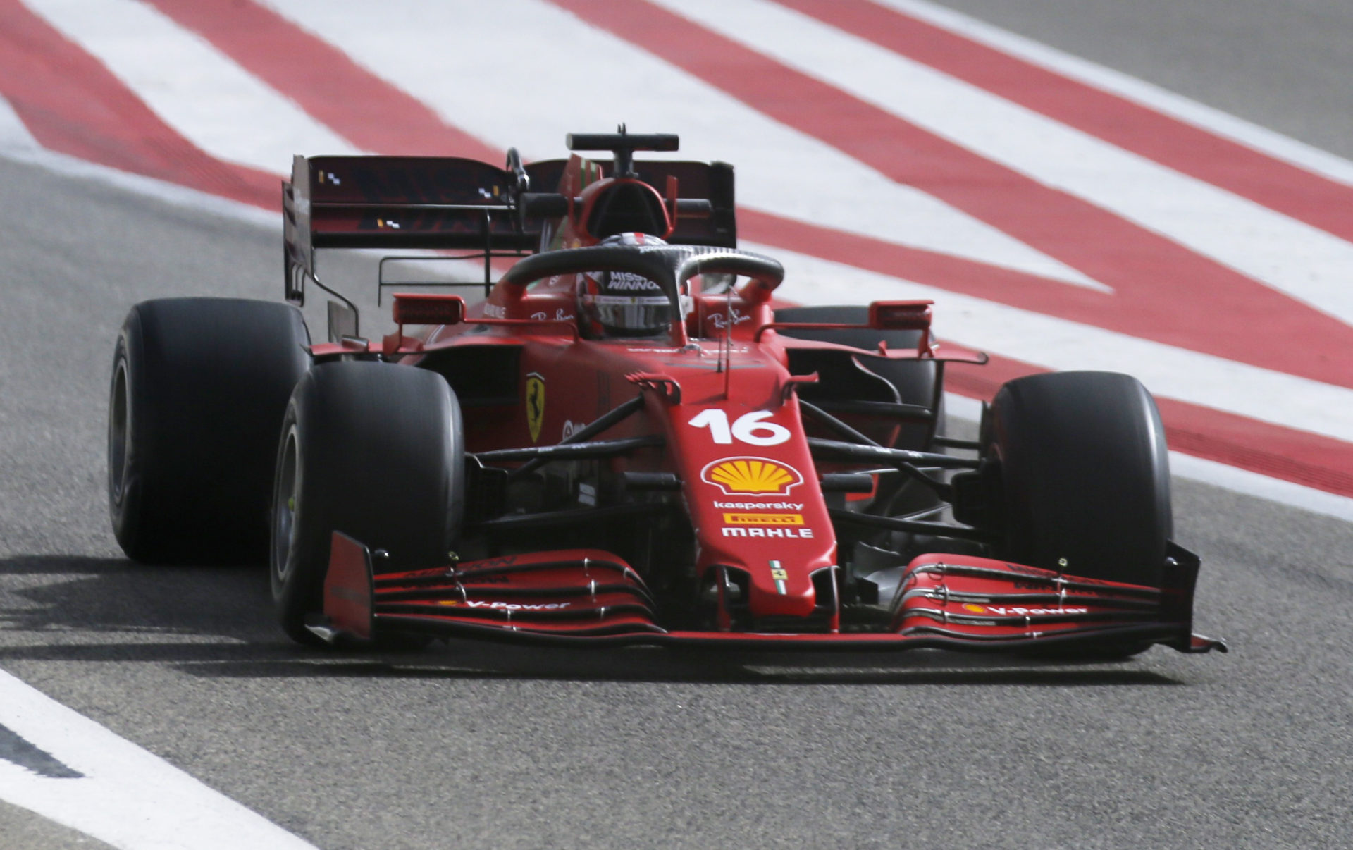 Charles Leclerc in testing for Ferrari