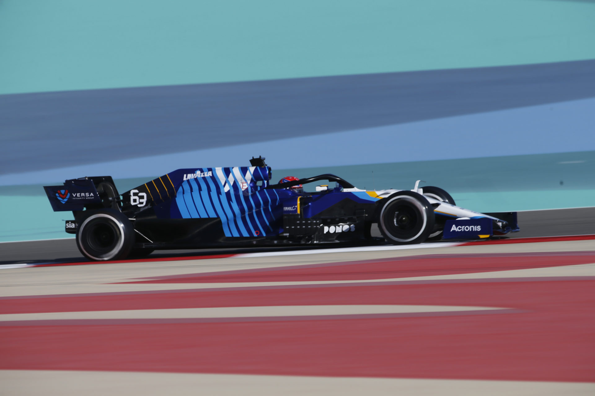 George Russell during 2021 F1 preseason testing for Williams