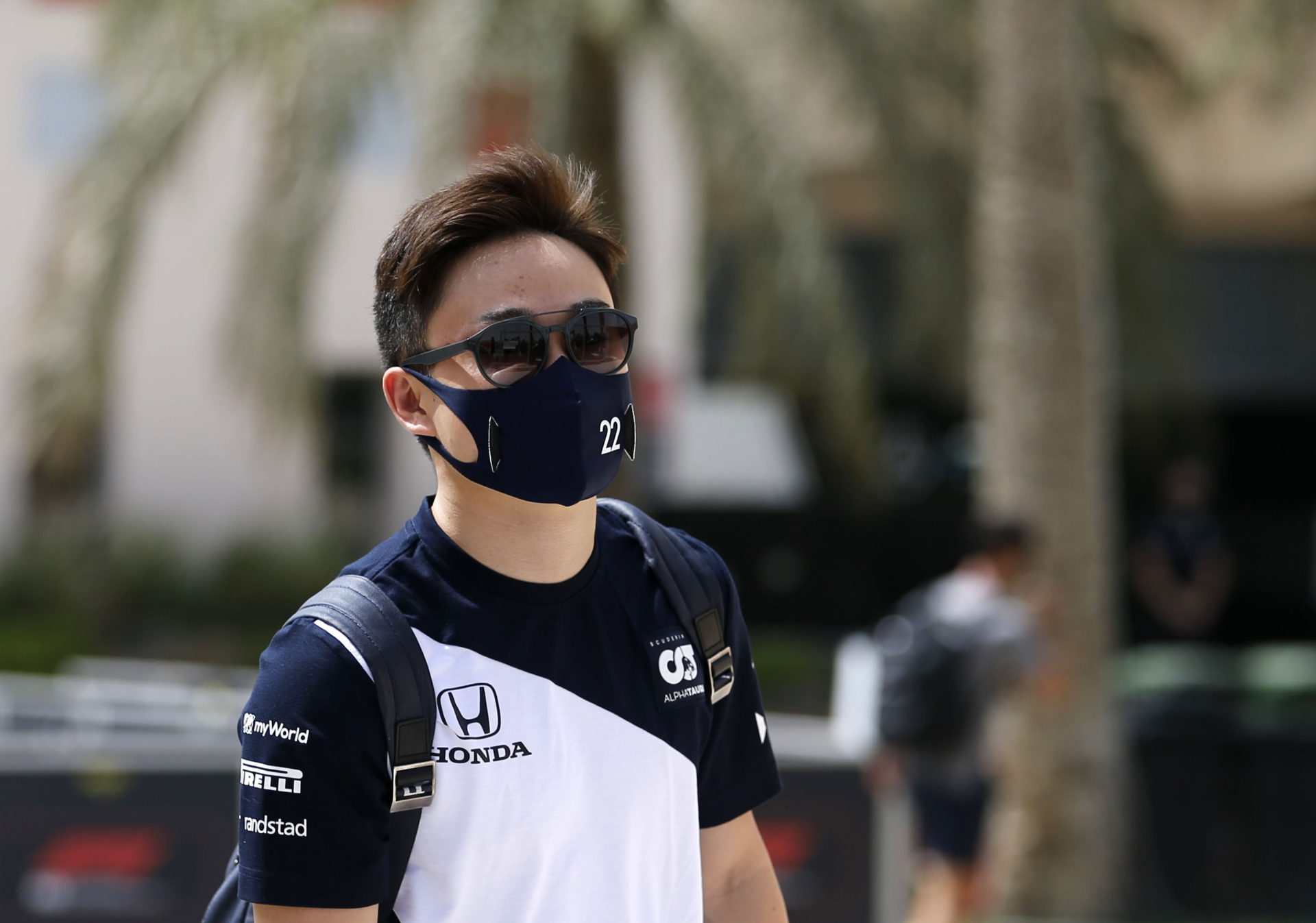 Yuki Tsunoda in Bahrain ahead of first race in Bahrain