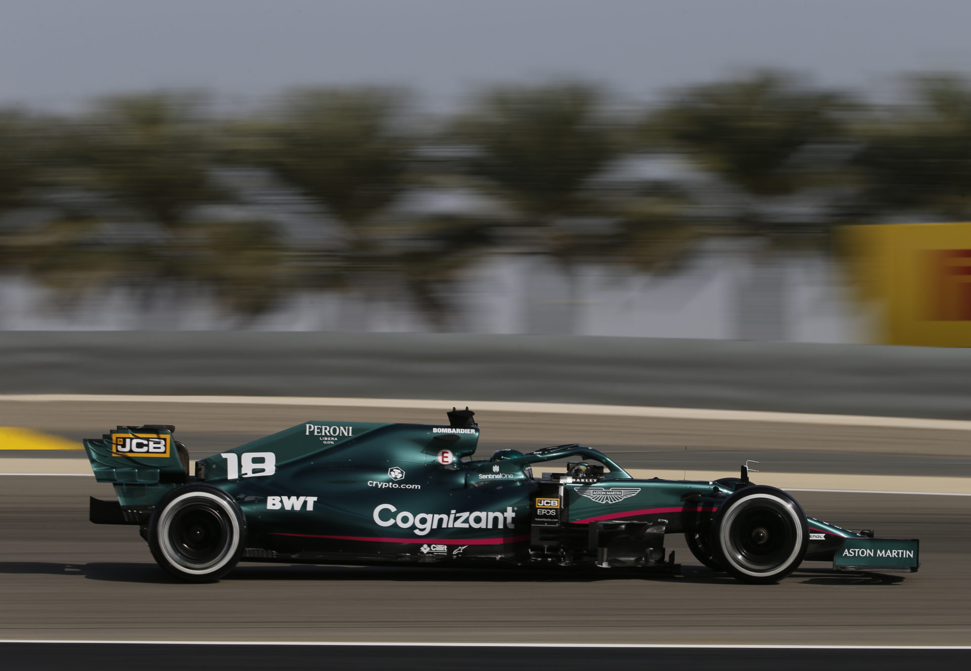 Lance Stroll's Aston Martin in Bahrain