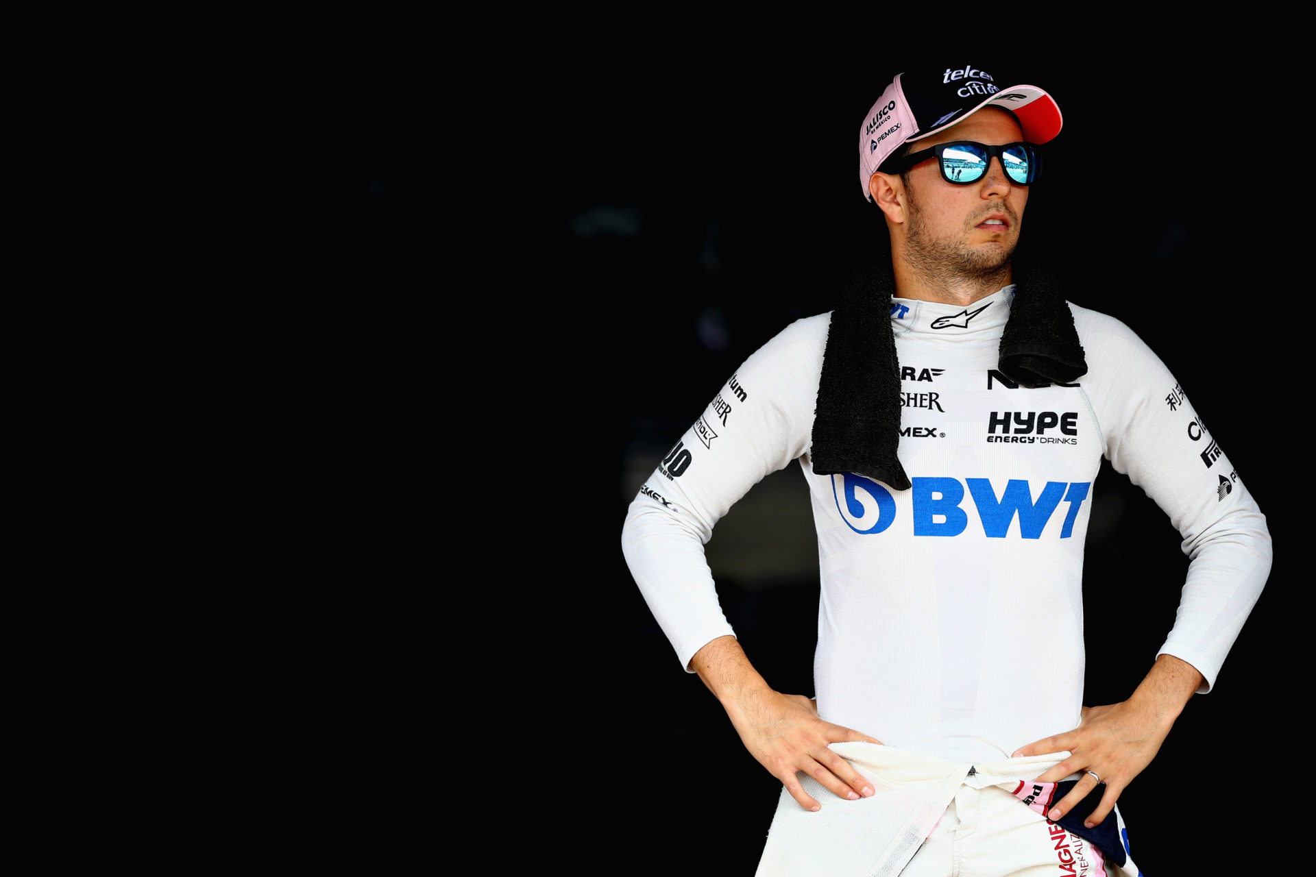 Sergio Perez during the German GP