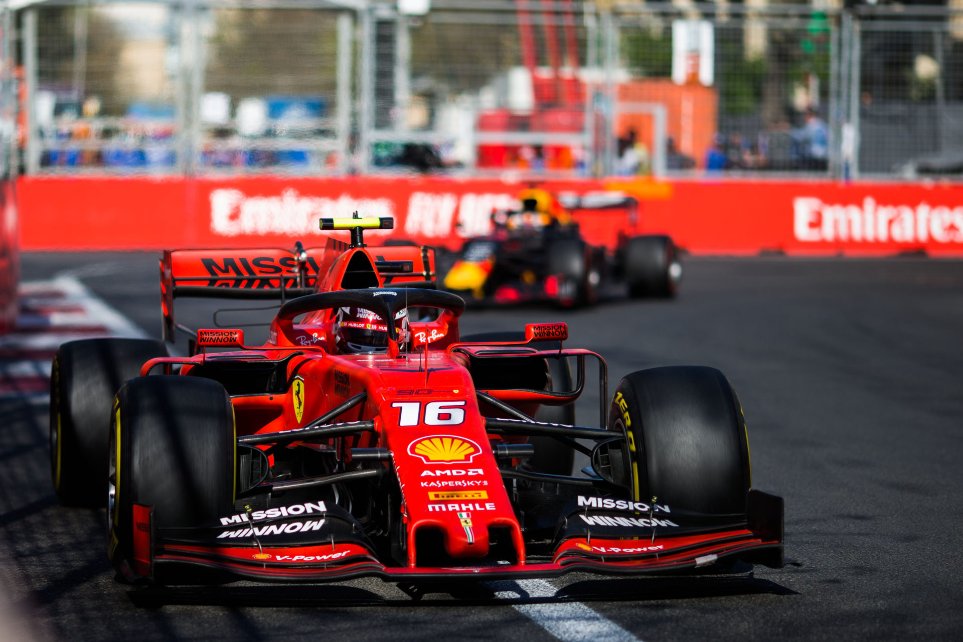 Charles Leclerc during the Baku Grand Prix