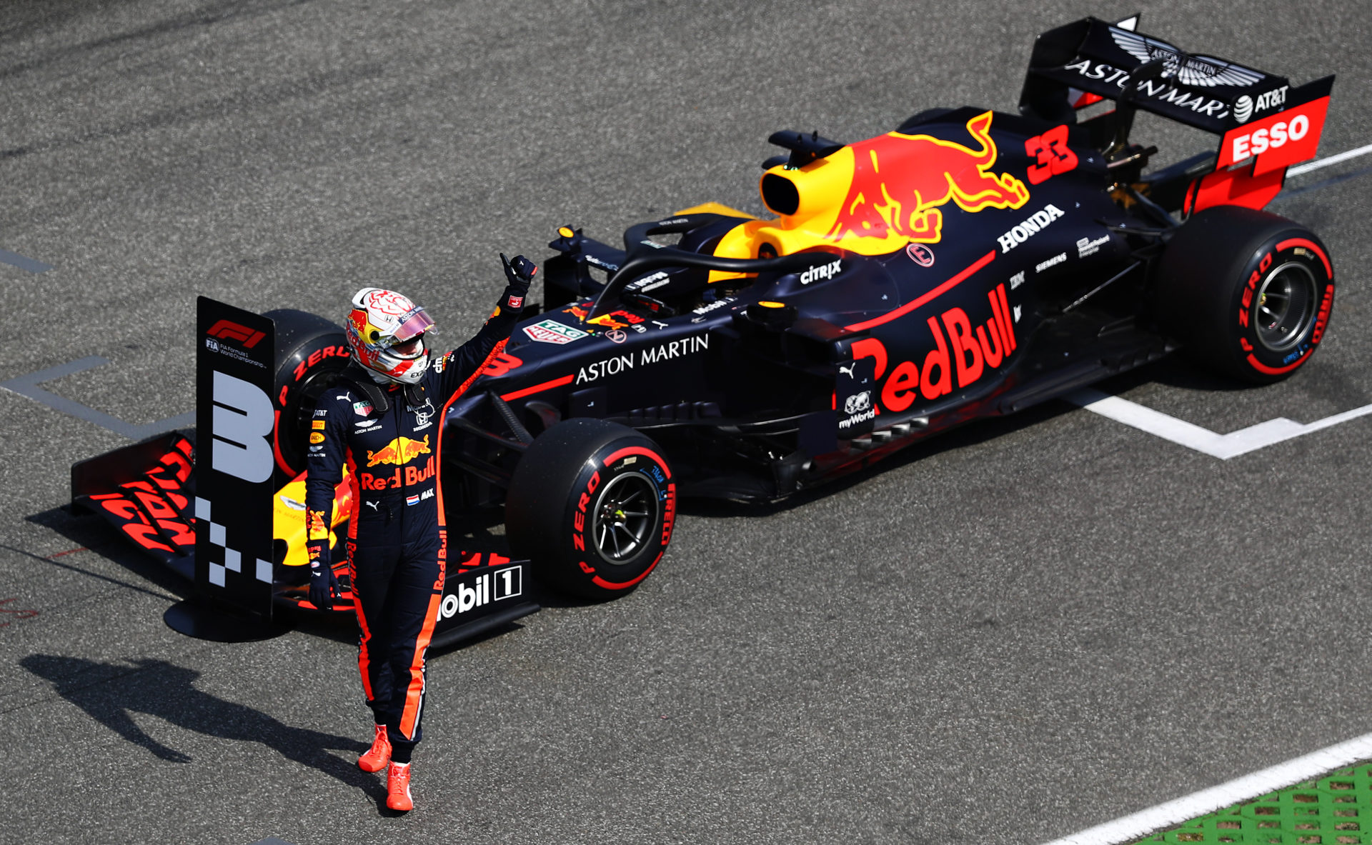 Red Bull driver Max Verstappen following the 2019 F1 German GP