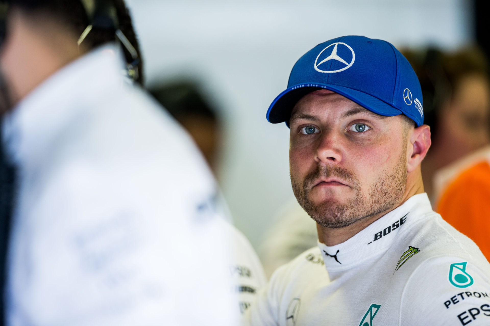 Valtteri Bottas of Mercedes and Finland during practice for the F1 Grand Prix of Hungary at Hungaroring on August 02, 2019 in Budapest, Hungary.