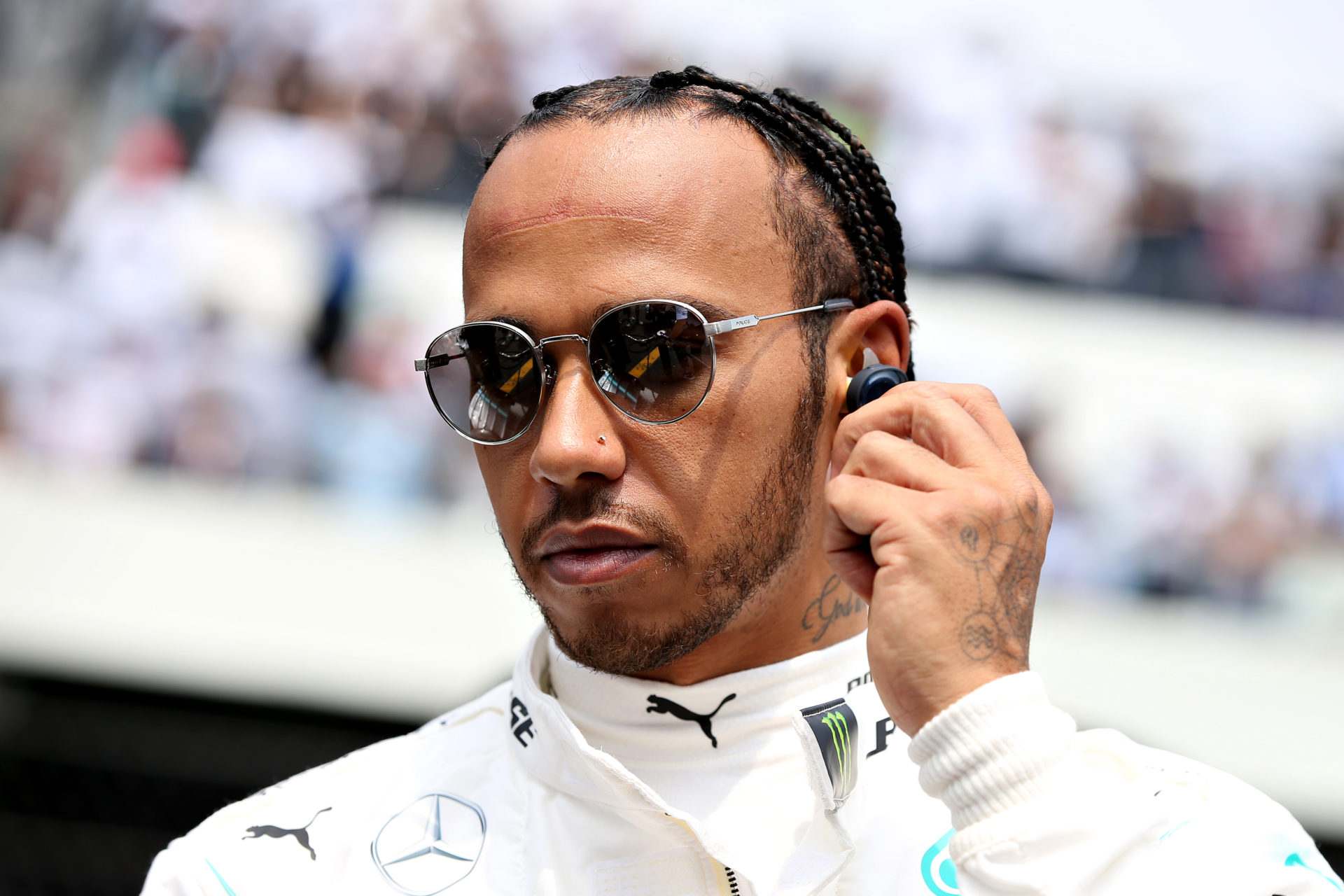 Mercedes driver Lewis Hamilton prior to the Mexican GP