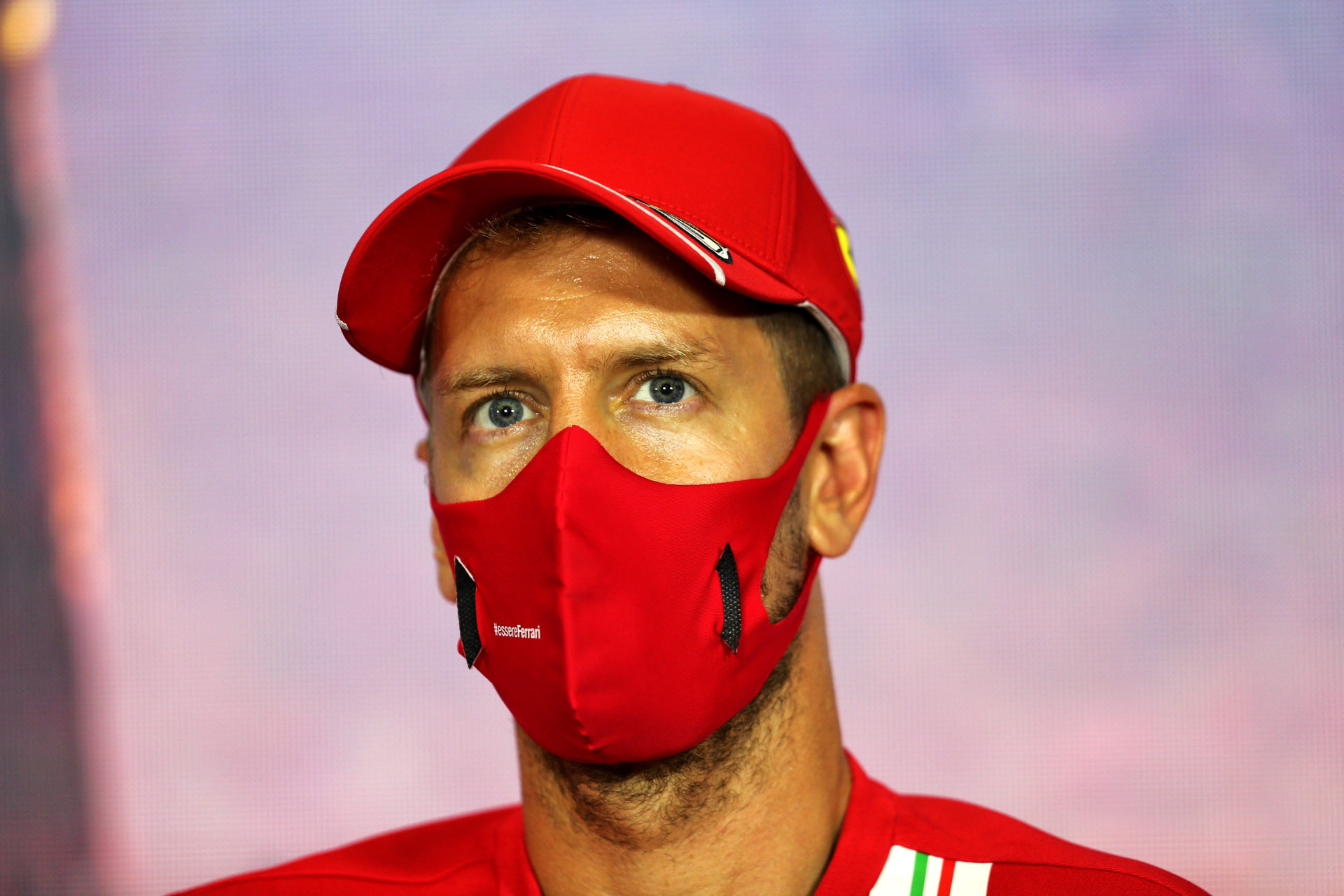 Sebastian Vettel during the Spanish GP press conference