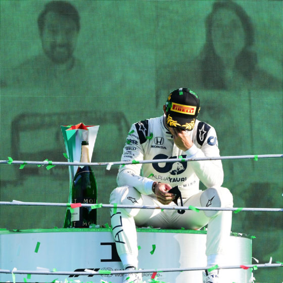 Pierre Gasly Explains Emotional Moment on Podium After Shock F1 Win in Monza