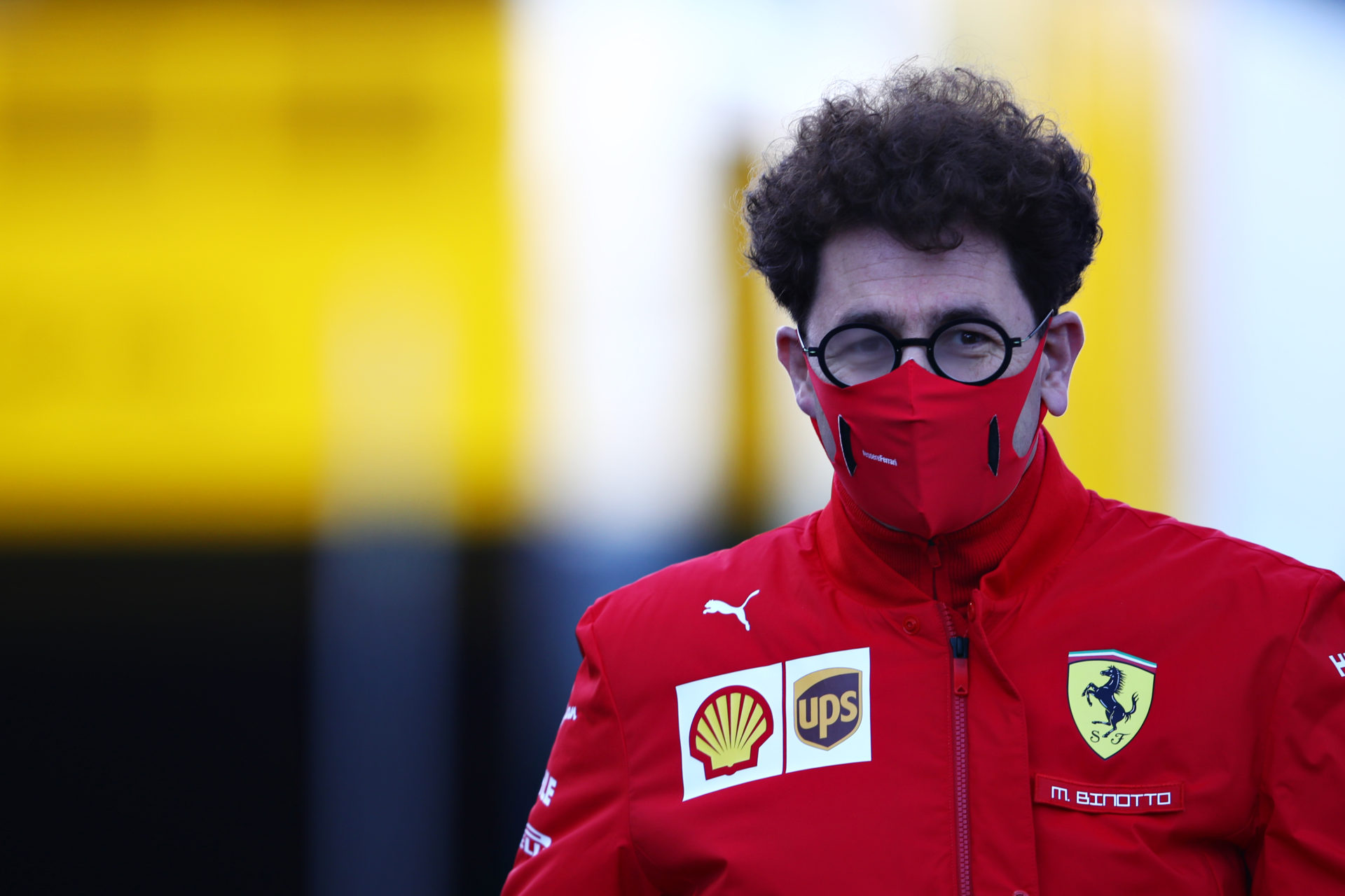 Ferrari Boss Mattia Binotto at the Eifel Grand Prix