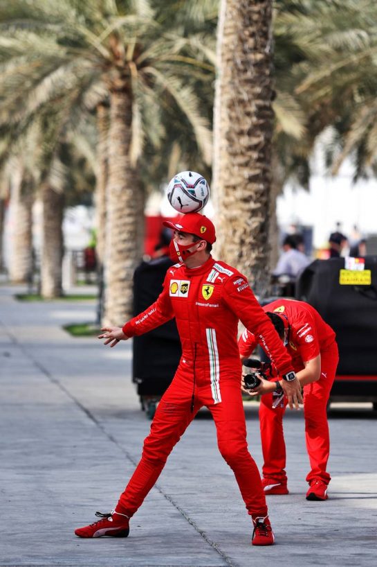 Charles Leclerc (MON) Ferrari in the paddock.
11.03.2021. Formula 1 Testing, Sakhir, Bahrain, Media Day.
- www.xpbimages.com, EMail: requests@xpbimages.com &copy; Copyright: Moy / XPB Images