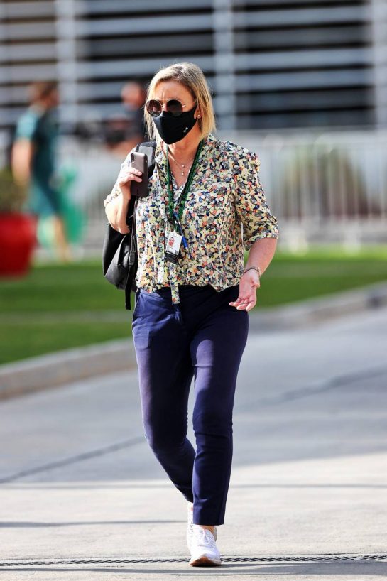 Sabine Kehm (GER) Driver Manager.
12.03.2021. Formula 1 Testing, Sakhir, Bahrain, Day One.
- www.xpbimages.com, EMail: requests@xpbimages.com &copy; Copyright: Moy / XPB Images