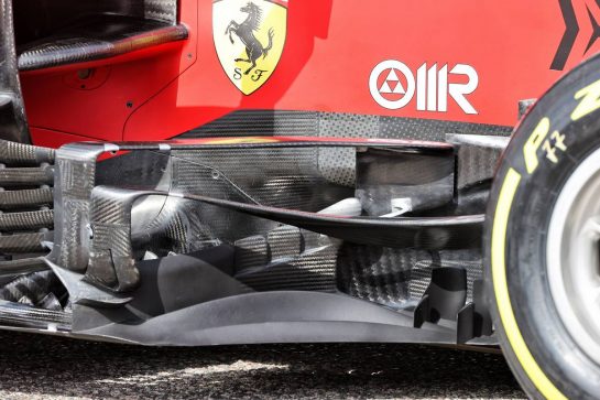 Ferrari SF-21 sidepod detail.
12.03.2021. Formula 1 Testing, Sakhir, Bahrain, Day One.
- www.xpbimages.com, EMail: requests@xpbimages.com &copy; Copyright: Moy / XPB Images