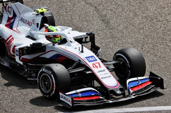 Mick Schumacher (GER) Haas VF-21.
12.03.2021. Formula 1 Testing, Sakhir, Bahrain, Day One.
- www.xpbimages.com, EMail: requests@xpbimages.com &copy; Copyright: Batchelor / XPB Images