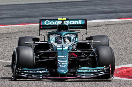 Sebastian Vettel (GER) Aston Martin F1 Team AMR21.
12.03.2021. Formula 1 Testing, Sakhir, Bahrain, Day One.
- www.xpbimages.com, EMail: requests@xpbimages.com &copy; Copyright: Batchelor / XPB Images