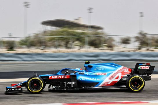 Esteban Ocon (FRA) Alpine F1 Team A521.
12.03.2021. Formula 1 Testing, Sakhir, Bahrain, Day One.
- www.xpbimages.com, EMail: requests@xpbimages.com &copy; Copyright: Batchelor / XPB Images