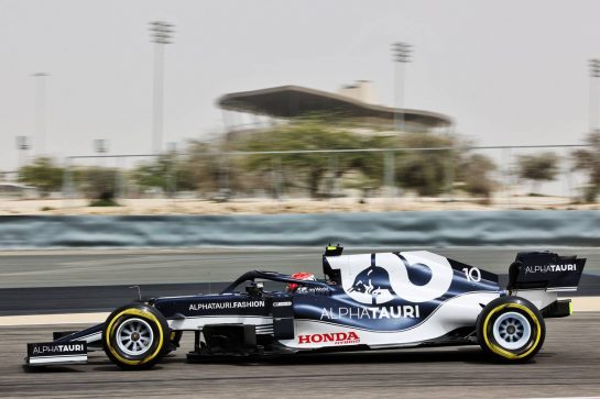 Pierre Gasly (FRA) AlphaTauri AT02.
12.03.2021. Formula 1 Testing, Sakhir, Bahrain, Day One.
- www.xpbimages.com, EMail: requests@xpbimages.com &copy; Copyright: Batchelor / XPB Images