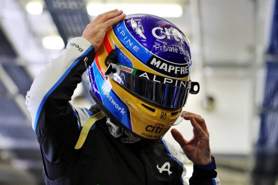 Fernando Alonso (ESP) Alpine F1 Team.
14.03.2021. Formula 1 Testing, Sakhir, Bahrain, Day Three.
- www.xpbimages.com, EMail: requests@xpbimages.com &copy; Copyright: Moy / XPB Images
