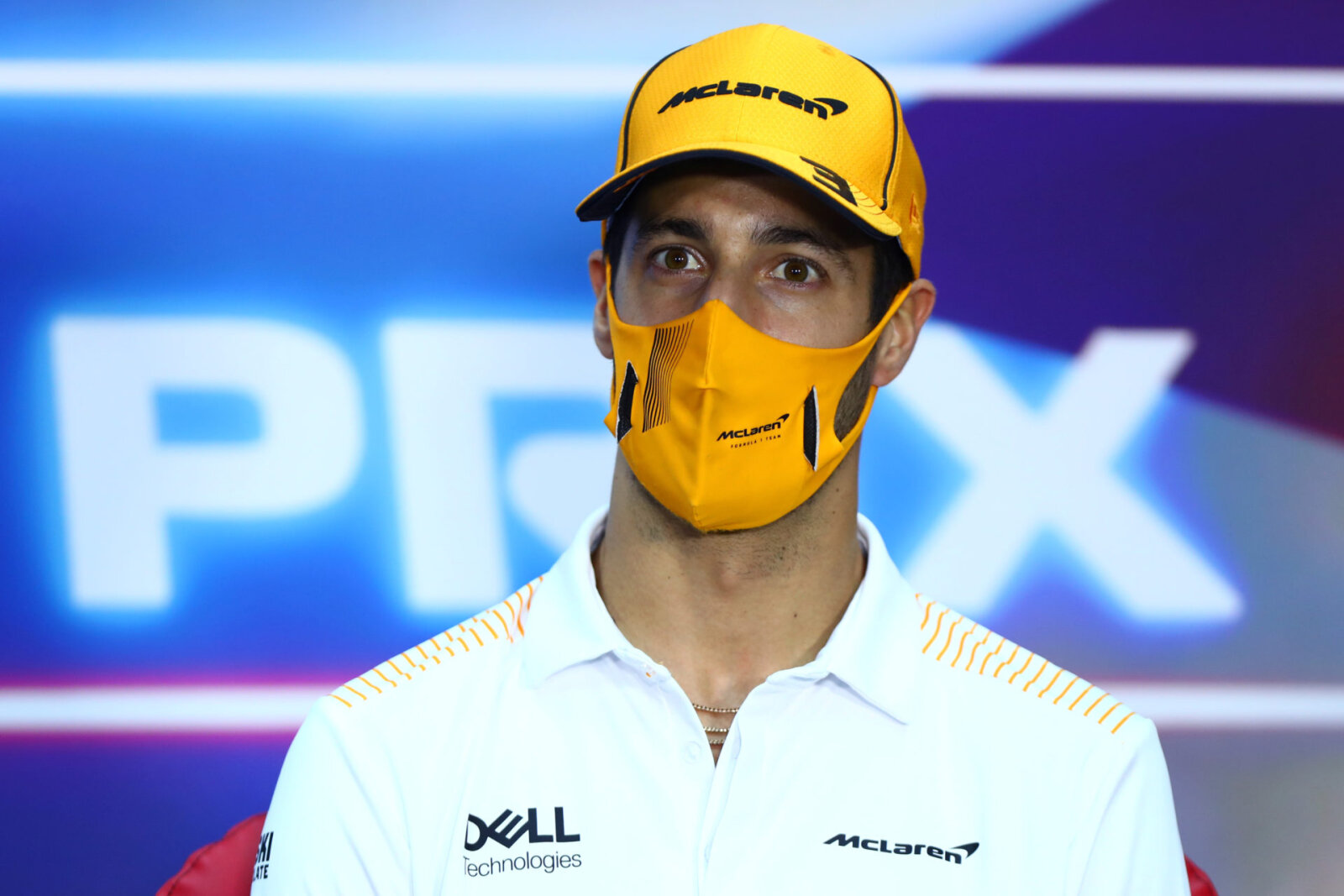 Daniel Ricciardo at the presser in Bahrain