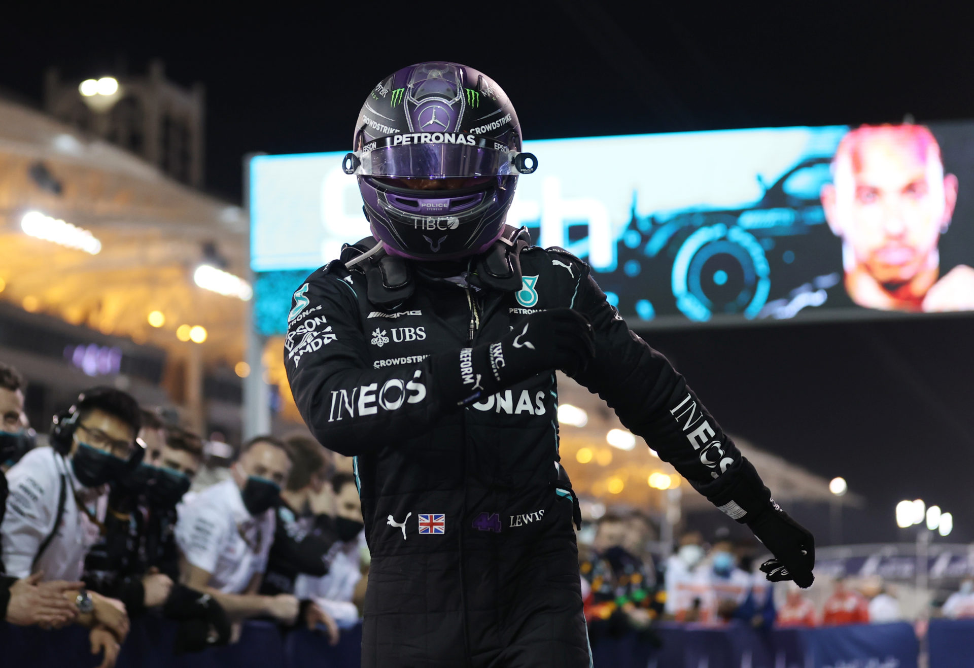 Lewis Hamilton wins the Bahrain GP