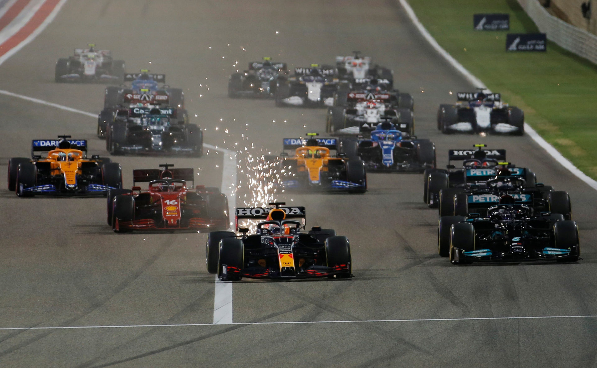 The F1 Bahrain GP gets underway