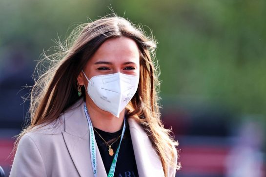 Charlotte Sine (MON), girlfriend of Charles Leclerc (MON) Ferrari.
16.04.2021. Formula 1 World Championship, Rd 2, Emilia Romagna Grand Prix, Imola, Italy, Practice Day.
- www.xpbimages.com, EMail: requests@xpbimages.com © Copyright: Moy / XPB Images