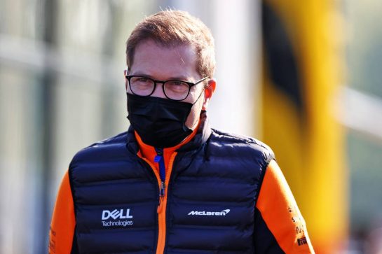 Andreas Seidl, McLaren Managing Director.
16.04.2021. Formula 1 World Championship, Rd 2, Emilia Romagna Grand Prix, Imola, Italy, Practice Day.
- www.xpbimages.com, EMail: requests@xpbimages.com © Copyright: Moy / XPB Images