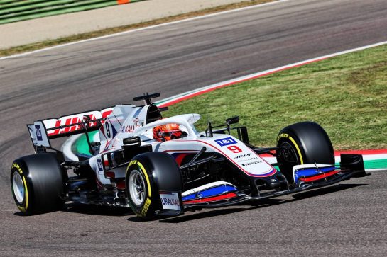 Nikita Mazepin (RUS) Haas F1 Team VF-21.
16.04.2021. Formula 1 World Championship, Rd 2, Emilia Romagna Grand Prix, Imola, Italy, Practice Day.
- www.xpbimages.com, EMail: requests@xpbimages.com © Copyright: Batchelor / XPB Images