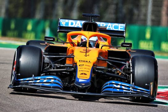 Daniel Ricciardo (AUS) McLaren MCL35M.
16.04.2021. Formula 1 World Championship, Rd 2, Emilia Romagna Grand Prix, Imola, Italy, Practice Day.
- www.xpbimages.com, EMail: requests@xpbimages.com © Copyright: Charniaux / XPB Images
