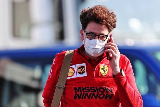 Mattia Binotto (ITA) Ferrari Team Principal.
16.04.2021. Formula 1 World Championship, Rd 2, Emilia Romagna Grand Prix, Imola, Italy, Practice Day.
- www.xpbimages.com, EMail: requests@xpbimages.com © Copyright: Charniaux / XPB Images