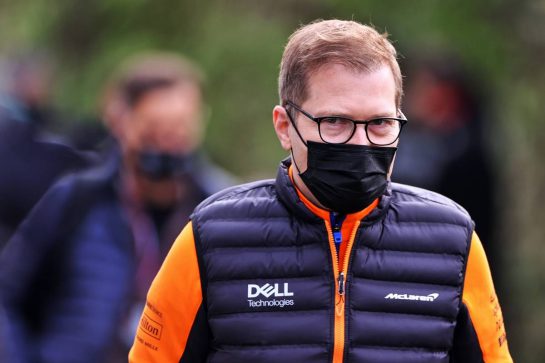 Andreas Seidl, McLaren Managing Director.
17.04.2021. Formula 1 World Championship, Rd 2, Emilia Romagna Grand Prix, Imola, Italy, Qualifying Day.
- www.xpbimages.com, EMail: requests@xpbimages.com © Copyright: Moy / XPB Images