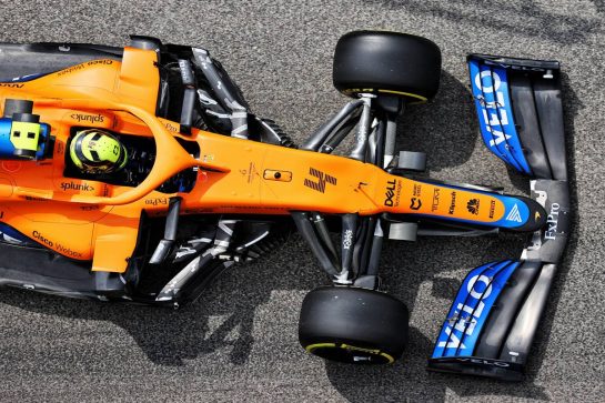 Lando Norris (GBR) McLaren MCL35M.
17.04.2021. Formula 1 World Championship, Rd 2, Emilia Romagna Grand Prix, Imola, Italy, Qualifying Day.
- www.xpbimages.com, EMail: requests@xpbimages.com © Copyright: Batchelor / XPB Images