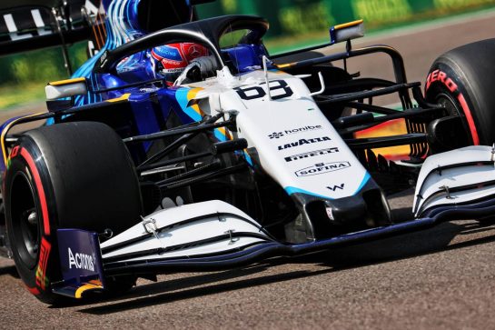 George Russell (GBR) Williams Racing FW43B.
17.04.2021. Formula 1 World Championship, Rd 2, Emilia Romagna Grand Prix, Imola, Italy, Qualifying Day.
- www.xpbimages.com, EMail: requests@xpbimages.com © Copyright: Batchelor / XPB Images